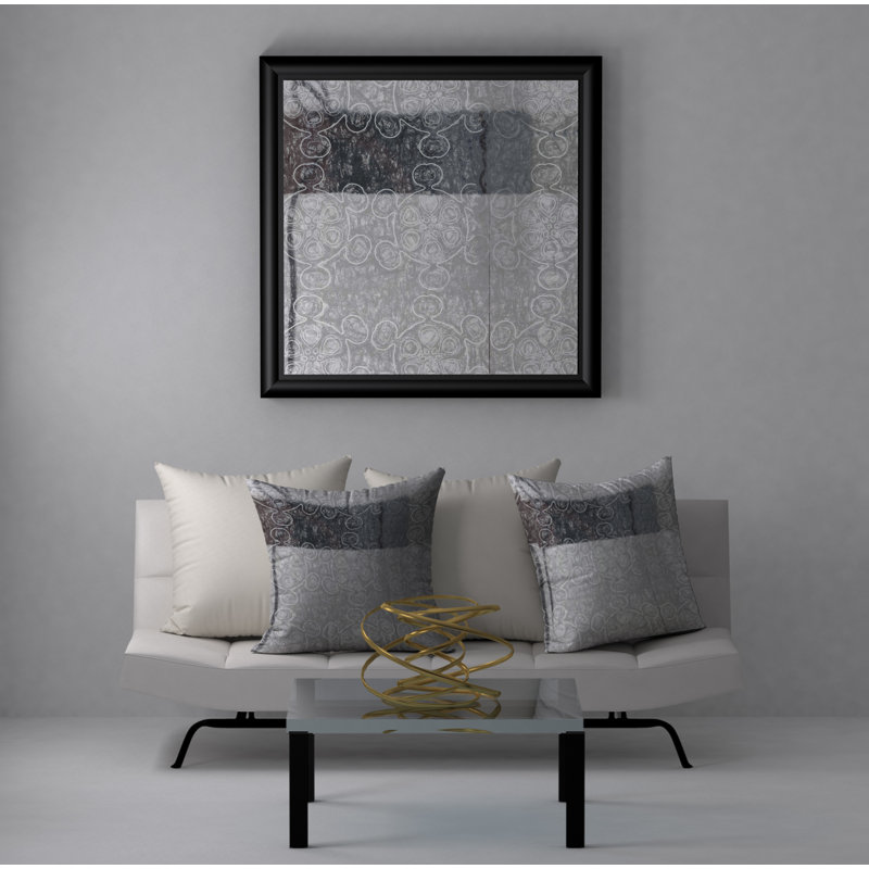 Abstract Reversible Throw Pillow, 20" x 20"