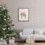 Père Noël, gnome, renne, vacances, motif d'étoiles par Heatherlee Chan - peinture sur toile-92352444-92352446