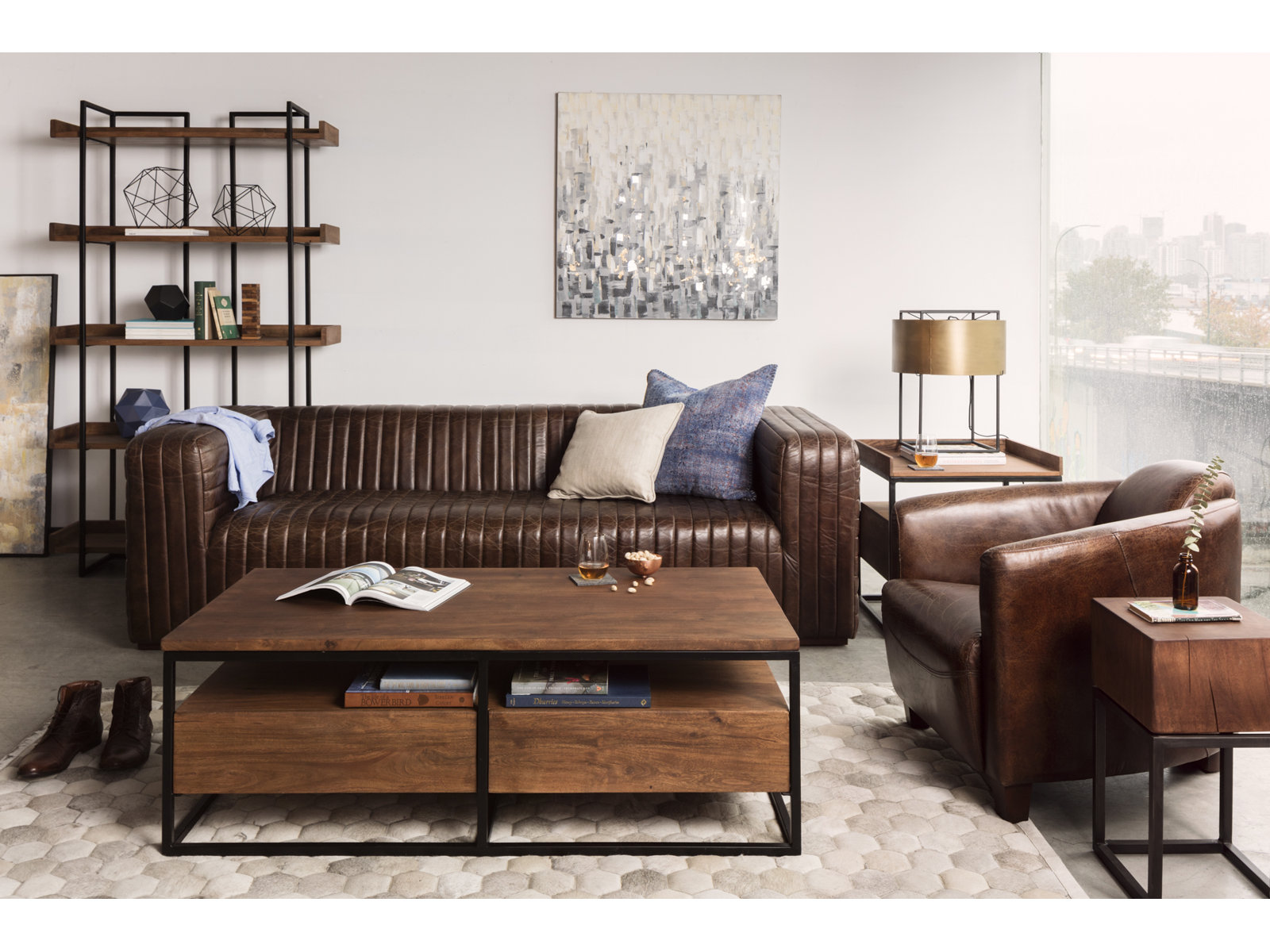 Berrien 23" Acacia End Table