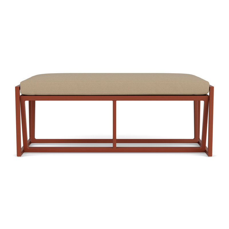 Summit Outdoor Dining Bench, Fife Sahara, Hickory