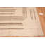 Tapis moderne carré à motif géométrique ivoire / crème / brun One-of-a-Kind