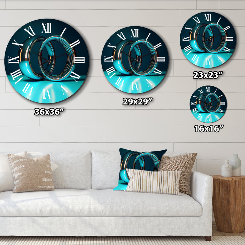 Horloge murale Quantum Entanglement Futuristic Bliss VI, Grand