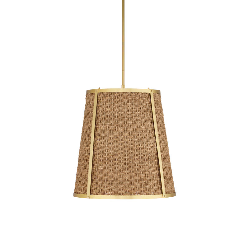 Petit luminaire suspendu Deauville, H 27,50 po x l 22 po x P 22 po