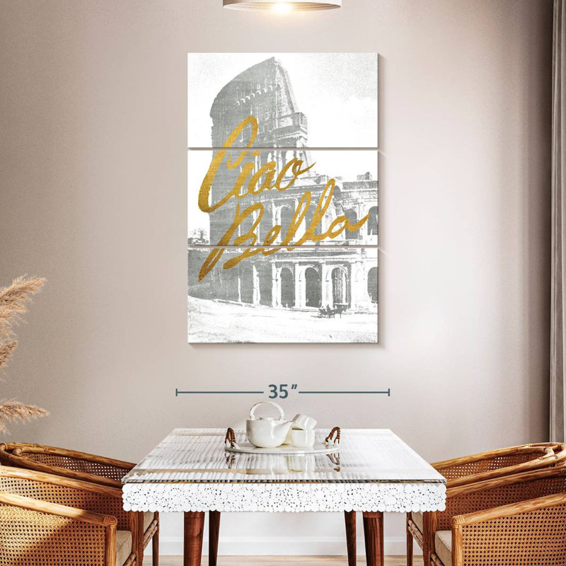 Tergel Gilded Rome, 50" H x 32" W