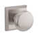 Round Single Dummy Door Knob with Traditional Square Rose
