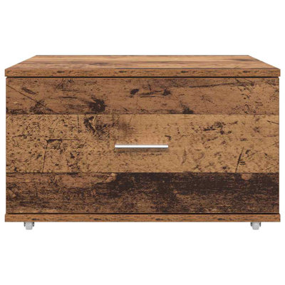 Drawer Cabinet with Wheel Storage Modern Furniture Solution Rectangular