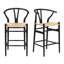 Tabouret de bar Wishbone entièrement assemblé (table non incluse)-1681715565