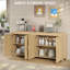 Buffet en relief 3D avec portes arquées 63 po Corvis