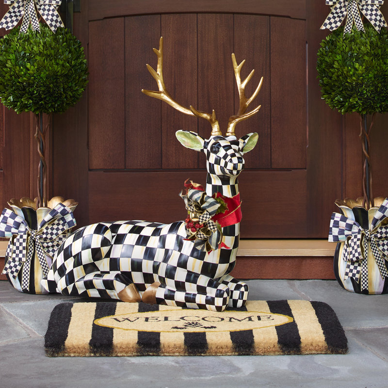 Welcome Awning Stripe Entrance Mat