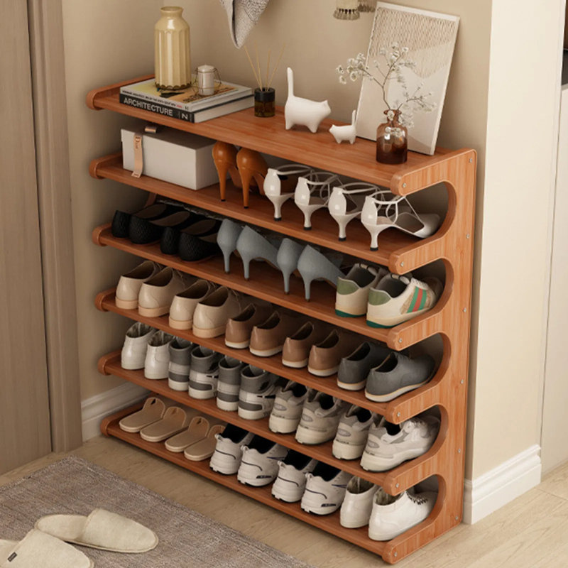 Range-chaussures multicouches, conception peu encombrante, 32.67" H x 31.49" W x 9.05" D, 5