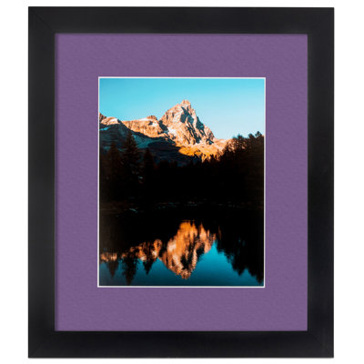 Wood Matte Picture Frame with Mat
