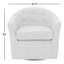 Fauteuil demi-tonneau pivotant en polyester capitonné de 82,55 cm de large Antai-1927076623
