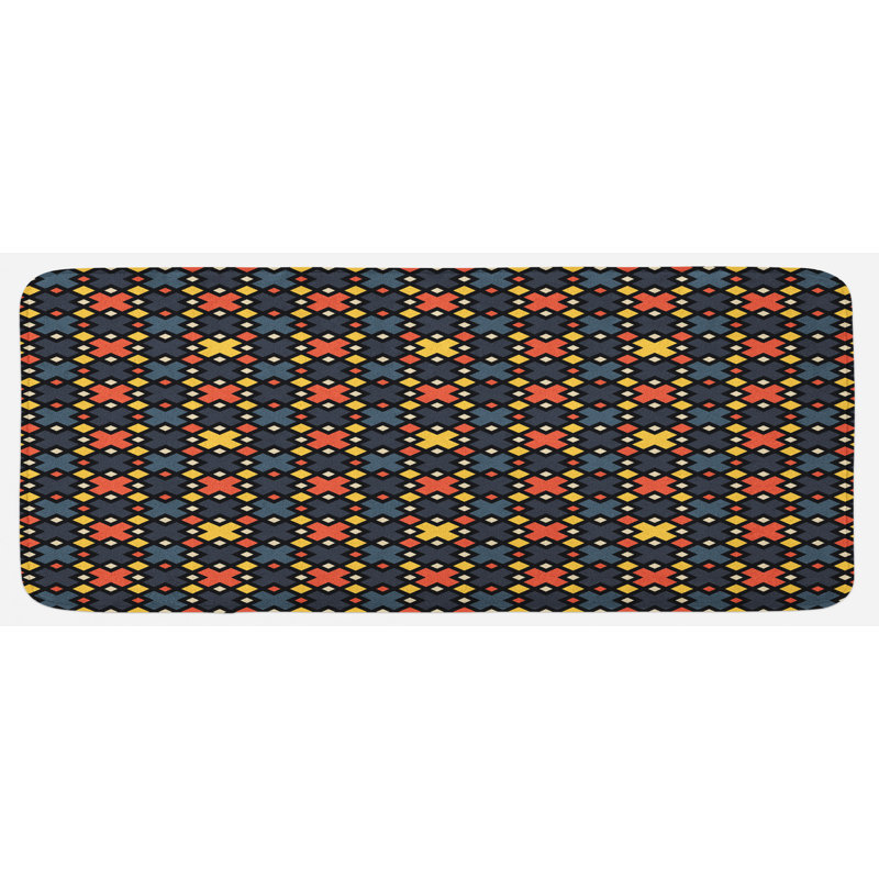 Rustic Synthetic Kitchen Mat
