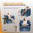 2pcs Chenille Upholstered Skirted Arm Chair Accent Chair With Thin Arms For Living Room-122587322