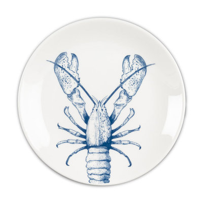 Ensemble de 4 assiettes à homard