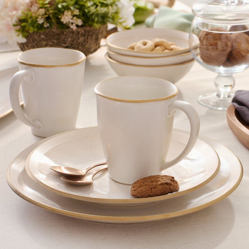 Edge 6 Piece Dessert Plate Set