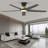 52-inch Elvert Flush Mount Ceiling Fan with LED Lights-258302686