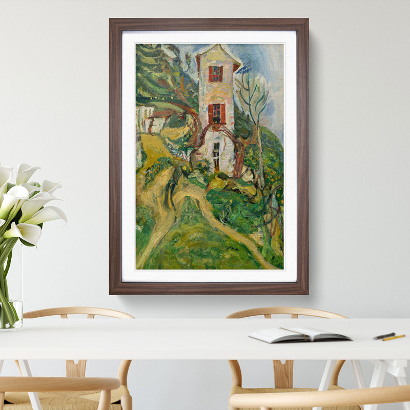 The White House by Chaim Soutine - Framed Print, Walnut, 65cm H x 48cm W x 2cm D