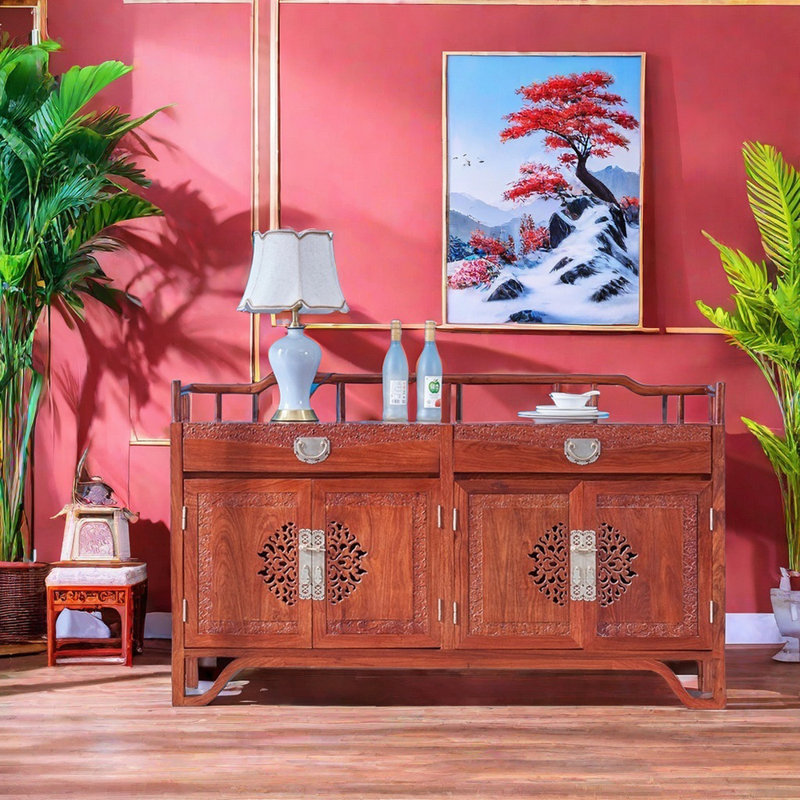 Buffet chinois en bois massif