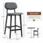Valenza Upholstered 65cm Counter Stool with Solid Wood Frame-862227798