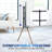 VIVO Artistic Easel 43" to 65" Screen Studio TV Tripod Adjustable Floor Stand with Shelf (STAND-TV65A-S)