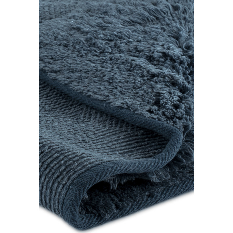 Geertjen Cotton Non-Slip Bath Rug, Silver