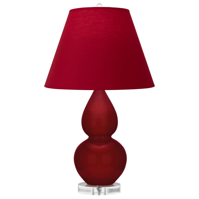 Petite lampe d'appoint à double gourde, Rouge, Sangria