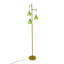 175cm Gold Pole Polished Torchiere Floor Lamp with USB and Outlet