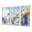 «Blue and White Santorini Village I», art mural Grèce-1912025356-1912025354