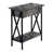 Gray Faux Marble Top/Black Base