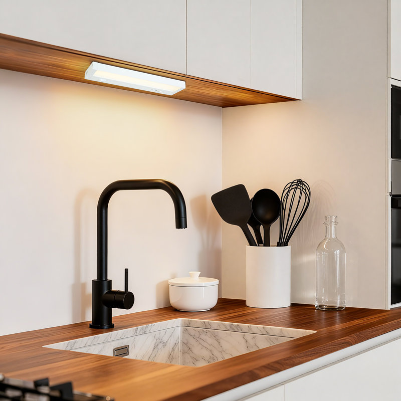12"  LED Under Cabinet Light, Hardwired or Plugged-in, Selectable White 2700K/3000K/3500K/4000K/5000K