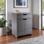 Armoire de rangement à 1 tiroir au fini anthracite Orion, H 26,11 po x l 19,04 po x P 15,86 po-863785802