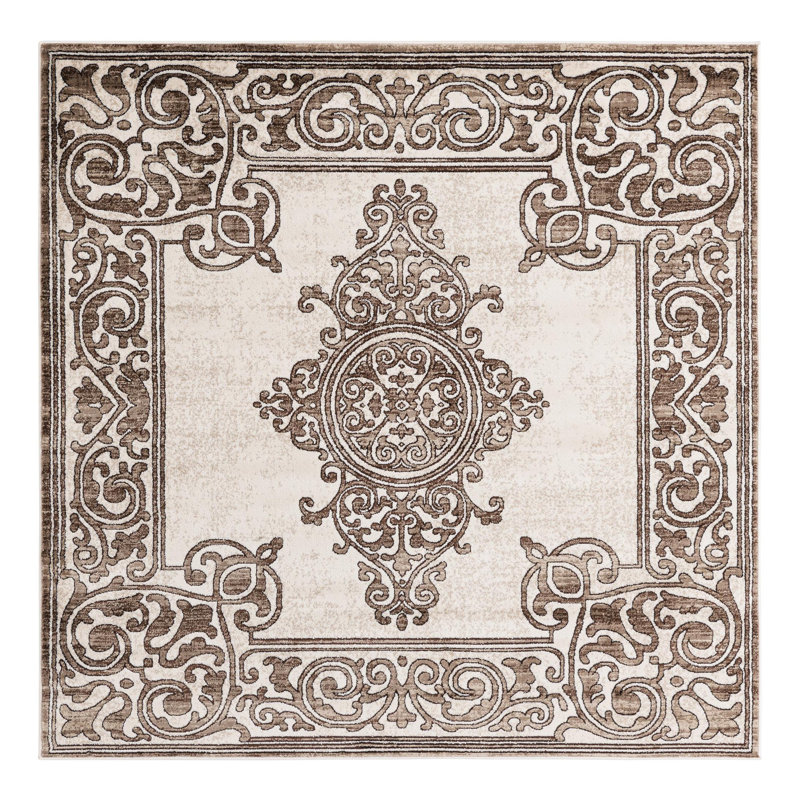 Tapis Charlton Home® Hermitage, Carré 6 pi