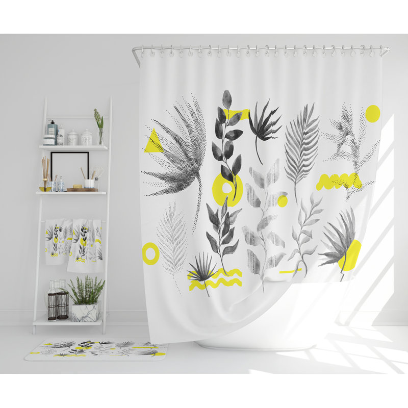 Neyah Polyester Shower Curtain Set