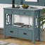 Console Tevrat Vintage | 4 tiroirs et tablette ouverte | Bois de pin massif et panneau de fibres à densité moyenne | Style classique avec rangement spacieux | Table de salon / canapé d'entrée-567610206-567610193