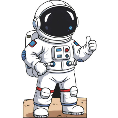 Caricature de l'astronaute SP13557