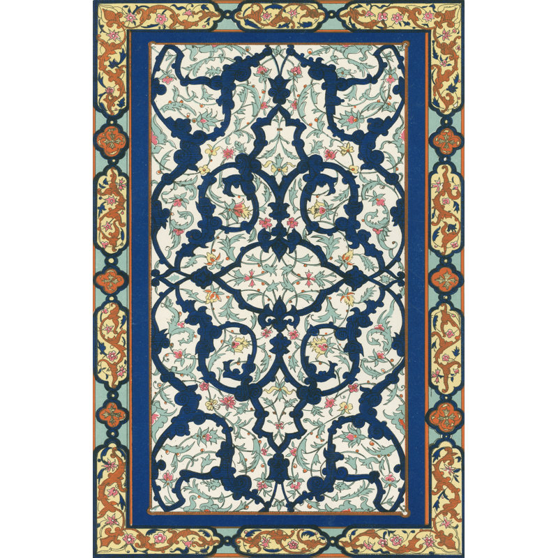 Persian Ornament III 1 Piece Wrapped Canvas Painting, 30cm H x 20cm W x 3.8cm D