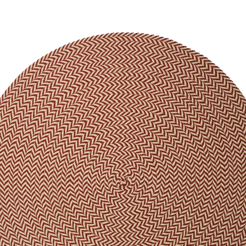 Schwanda Woven Chevron Rugs, Rond 6 pi