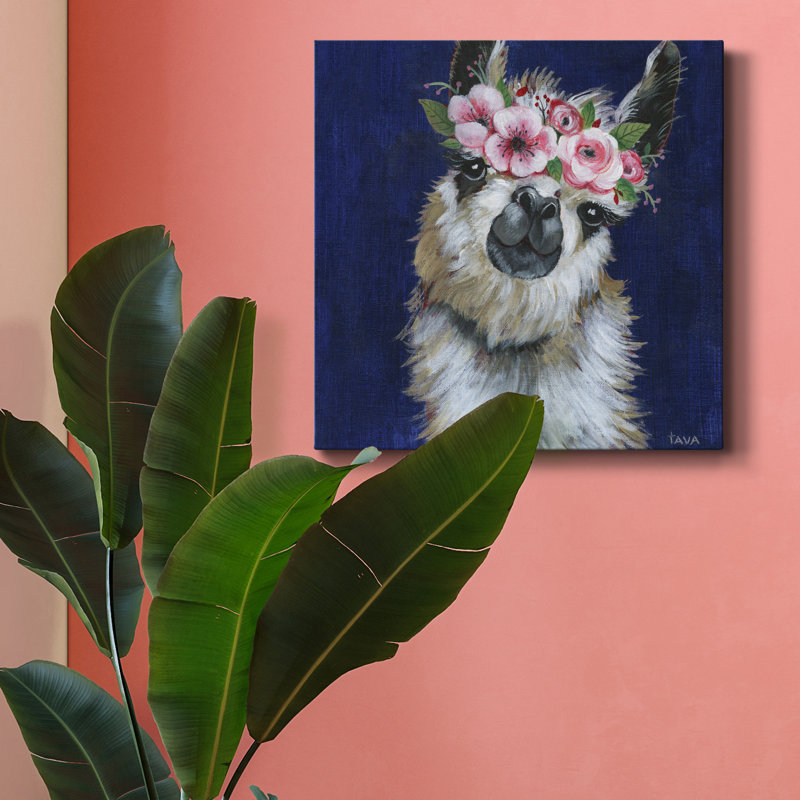 " Lady Llama ", 16" H x 16" W x 1" D