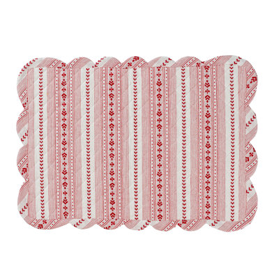 Villa Stripe Quilted Placemat