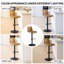 Tabouret de bar rotatif à hauteur réglable avec structure en métal-186712872-186712873