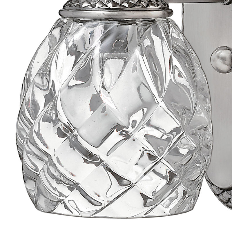 Plantation 1-Light Armed Sconce, Polished Antique Nickel