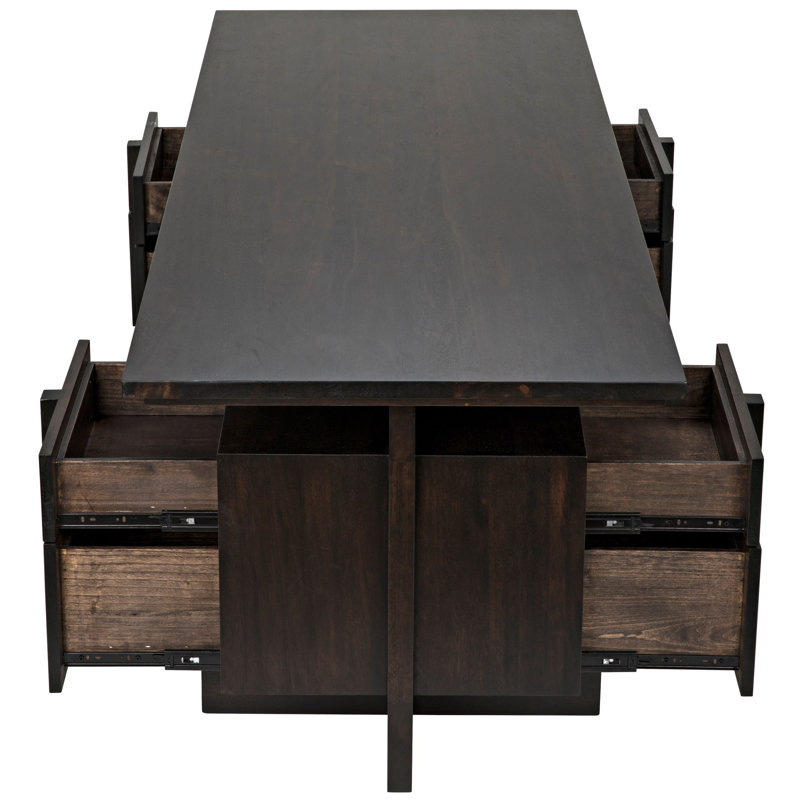 Bridge Solid Wood Writing Desk