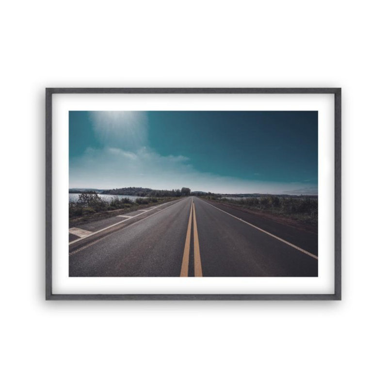 Print, Black Oak Frame, 31 cm H x 41 cm W x 2.5 cm D