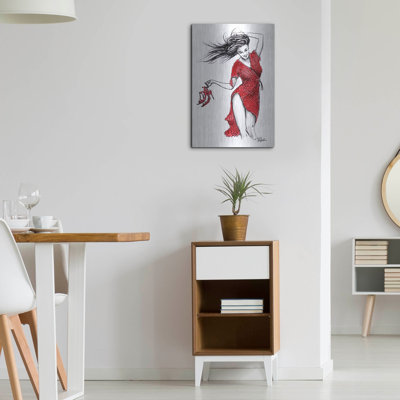«Scarlet Days» par Loui Jover, art mural en métal