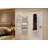 15.75'' Wide Wall Jewelry Armoire with Arch Lighted Full Length Mirror-164399642