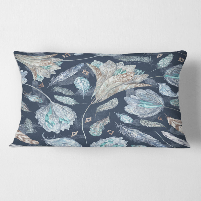 Botanical Pattern Rectangular Pillow Cover & Insert