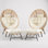 Ensemble de 2 chaises d'extérieur en osier avec repose-pieds et coussins Brose Bagryana
