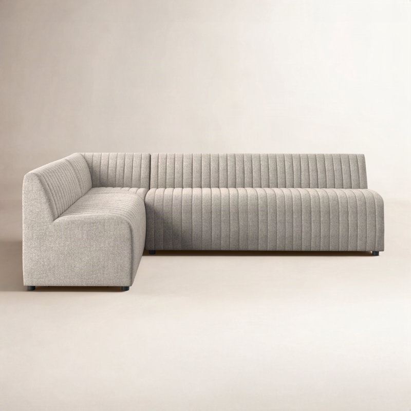 Augustine Modular Sectional, Orly Natural Polyester, 31.5" H x 110" W x 66.5" D