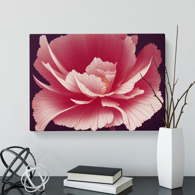 Animated Carnation Flower - Wrapped Canvas